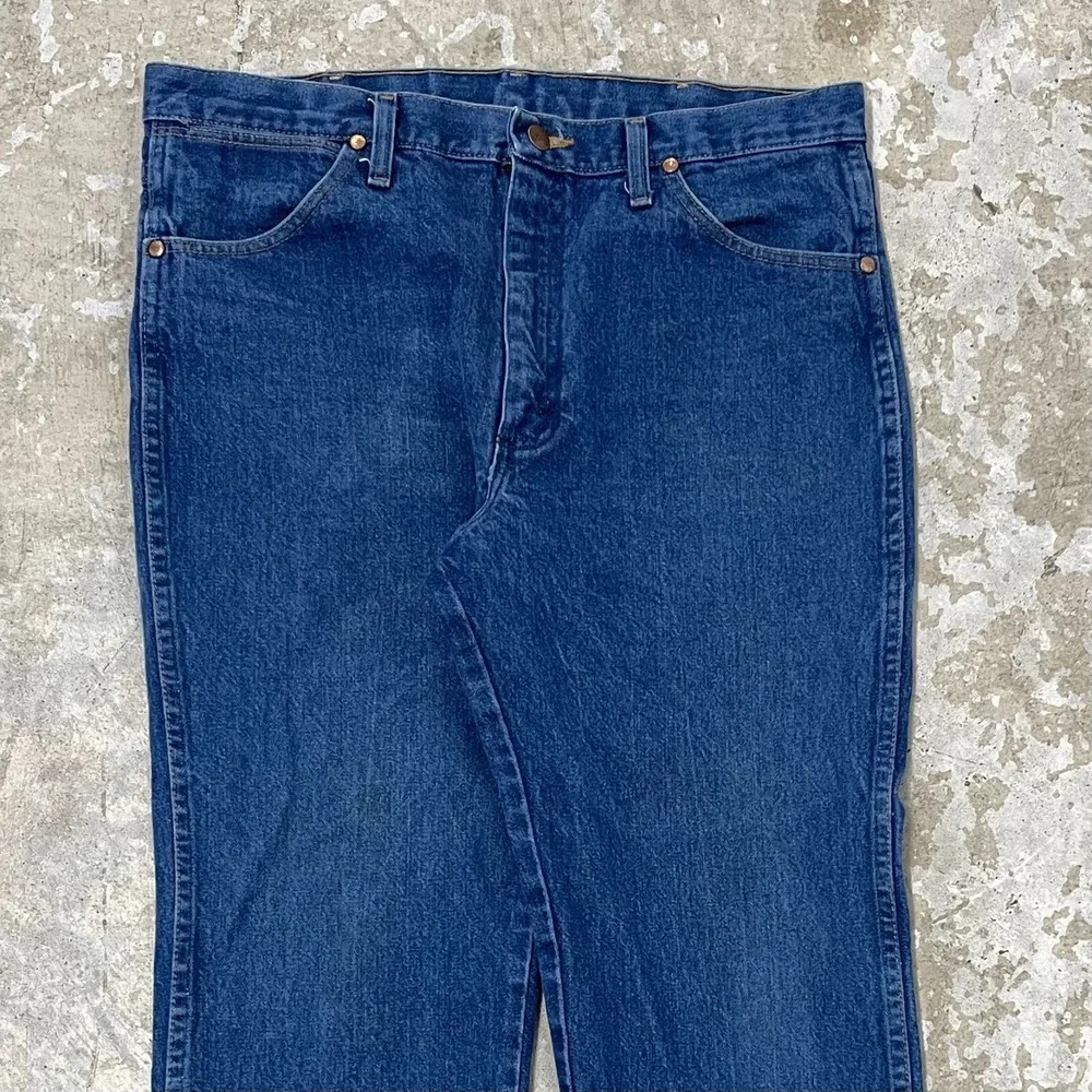 Vintage Wrangler Jeans 36x30 Blue Pants Slim 936 Cowboy Western Denim Work‎ C283